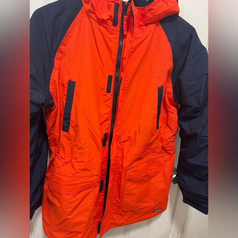 Lands' End Kids Orange and Navy Jacket